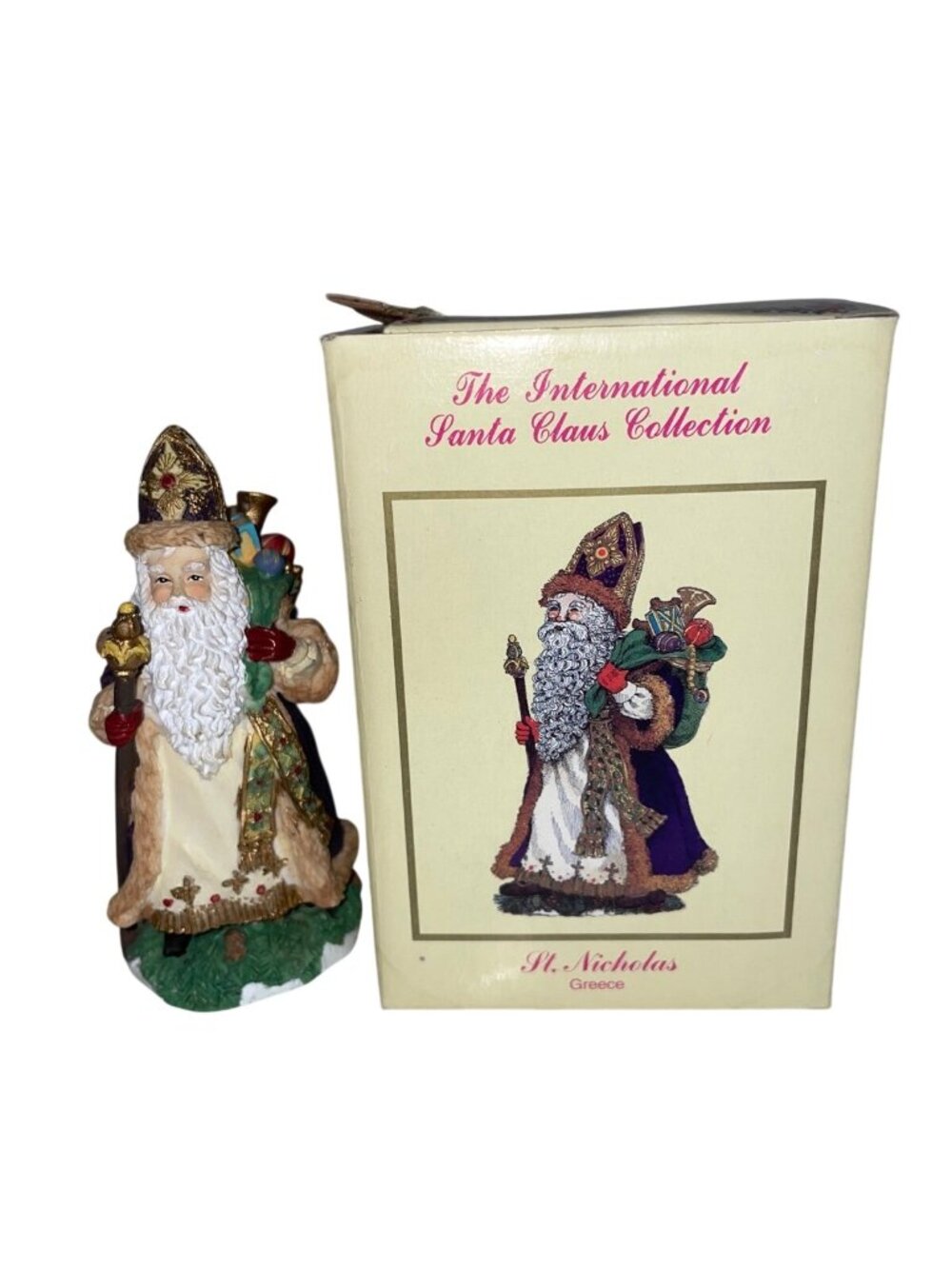 Vintage International Santa Claus Collection 1996 St. Nicholas Greece SC24 Figur